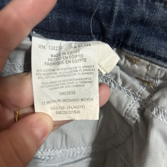 Lee Riders Relaxed Jeans Womens 12 Medium Wash High Rise Straight Leg Denim - Picture 7 of 7